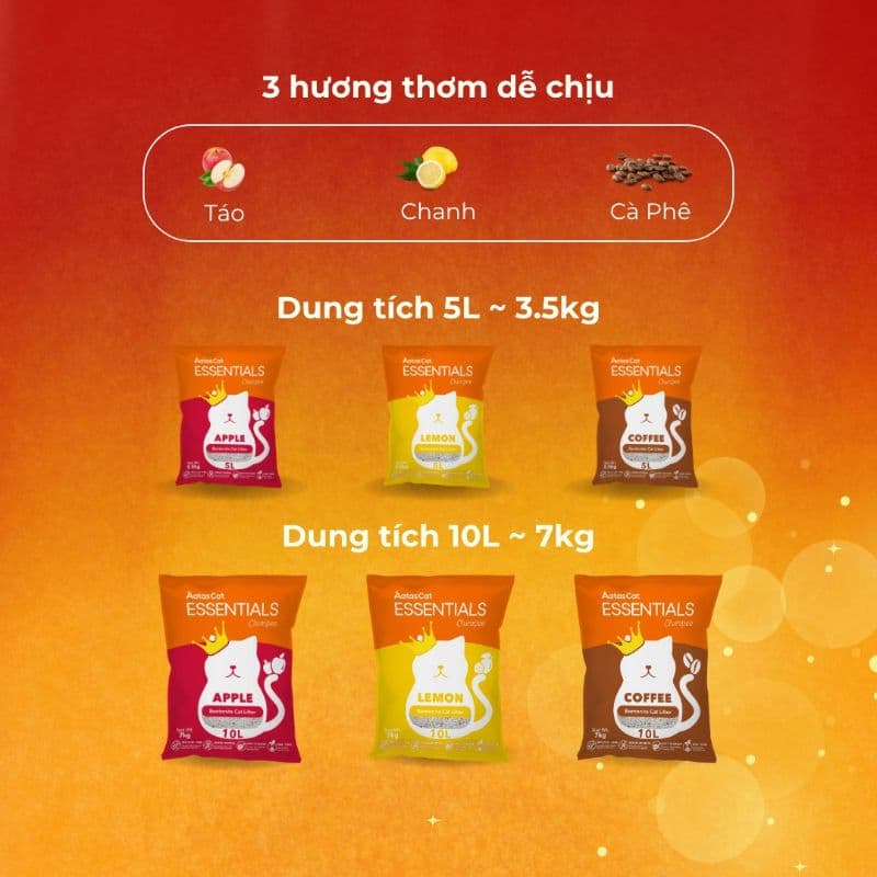 Cát Vệ Sinh Cho Mèo AATAS Mẫu Mới [5-10L]
