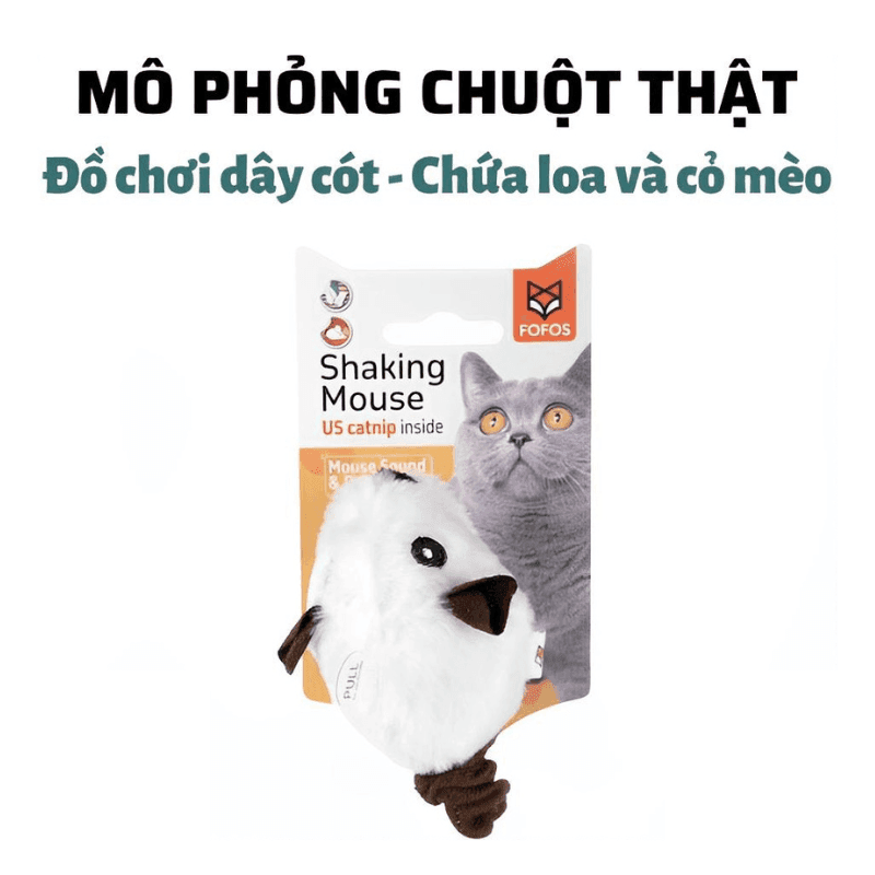 Đồ Chơi Cho Mèo Chuột Kéo Dây Tự Động FOFOS