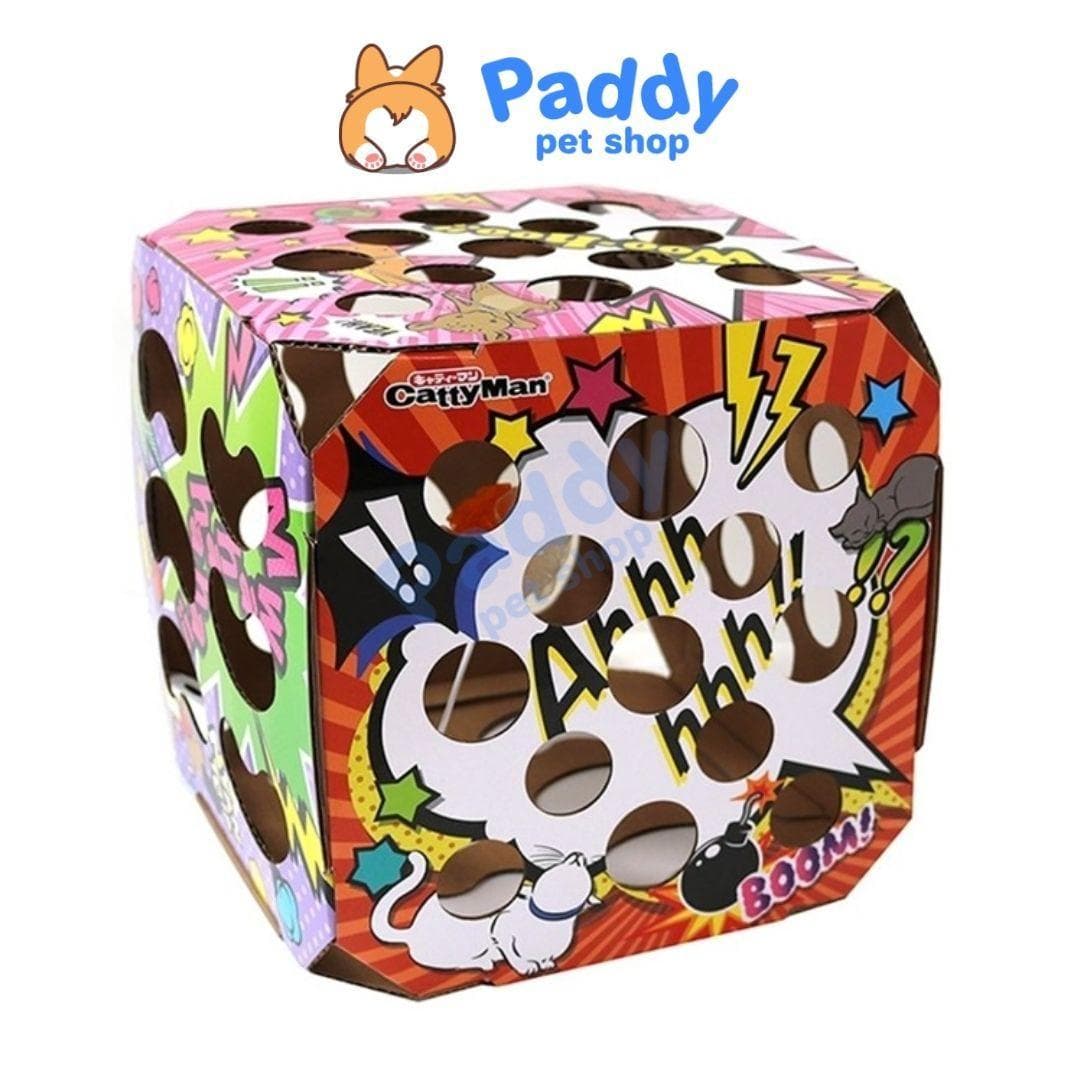 Đồ Chơi Mèo Hộp Xí Ngầu Giấy CattyMan 25x25cm