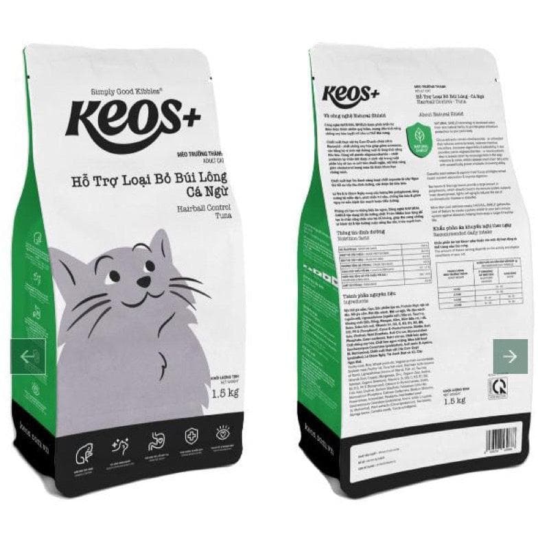 Hạt Cho Mèo Mọi Lứa Tuổi Keos