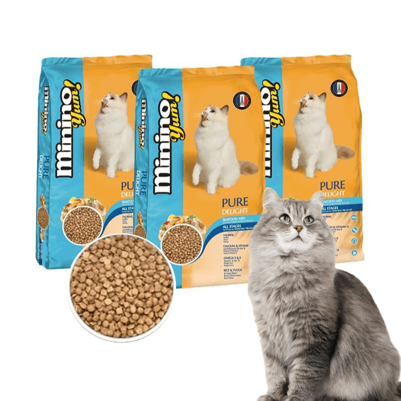 Hạt Cho Mèo Mọi Lứa Tuổi Minino YUM Vị Hải Sản