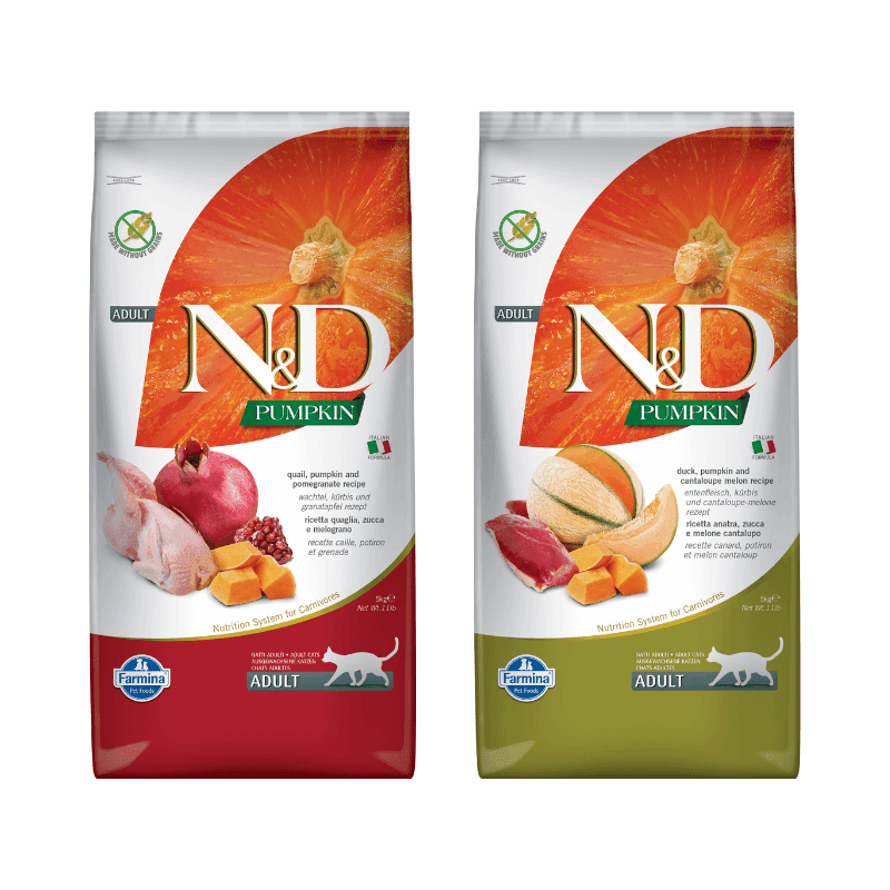 Hạt Cho Mèo Trưởng Thành N&D Dòng Pumpkin