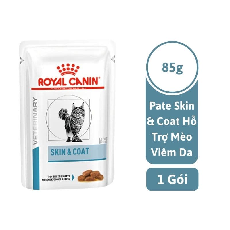 Pate Cho Mèo Viêm Da & Rụng Lông Royal Canin Skin & Coat 85g