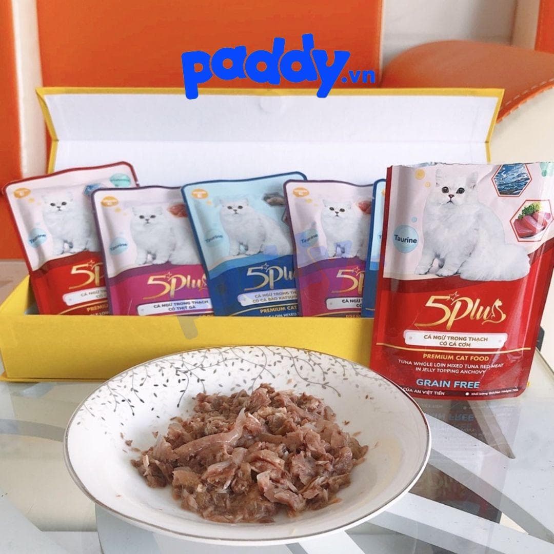 Pate Mèo 5Plus Cá Ngừ 70g (Vị ngẫu nhiên)