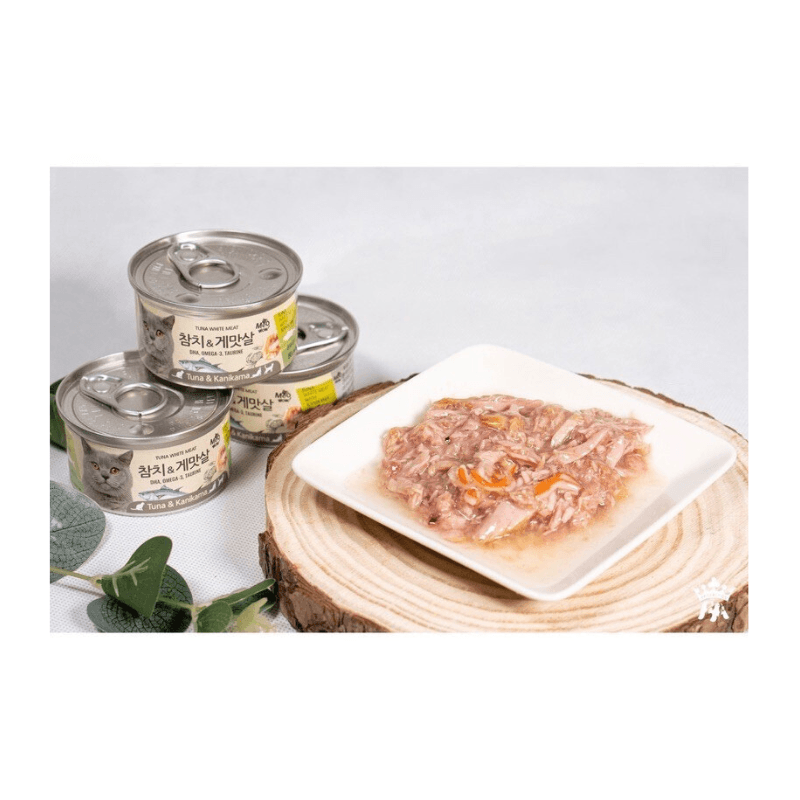Pate Cho Mèo Meowow Súp Cá Ngừ Trắng Nguyên Miếng Lon 80g