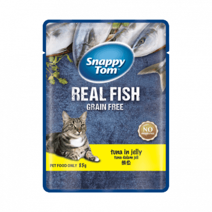 Pate Cho Mèo Snappy Tom Real Fish 85g
