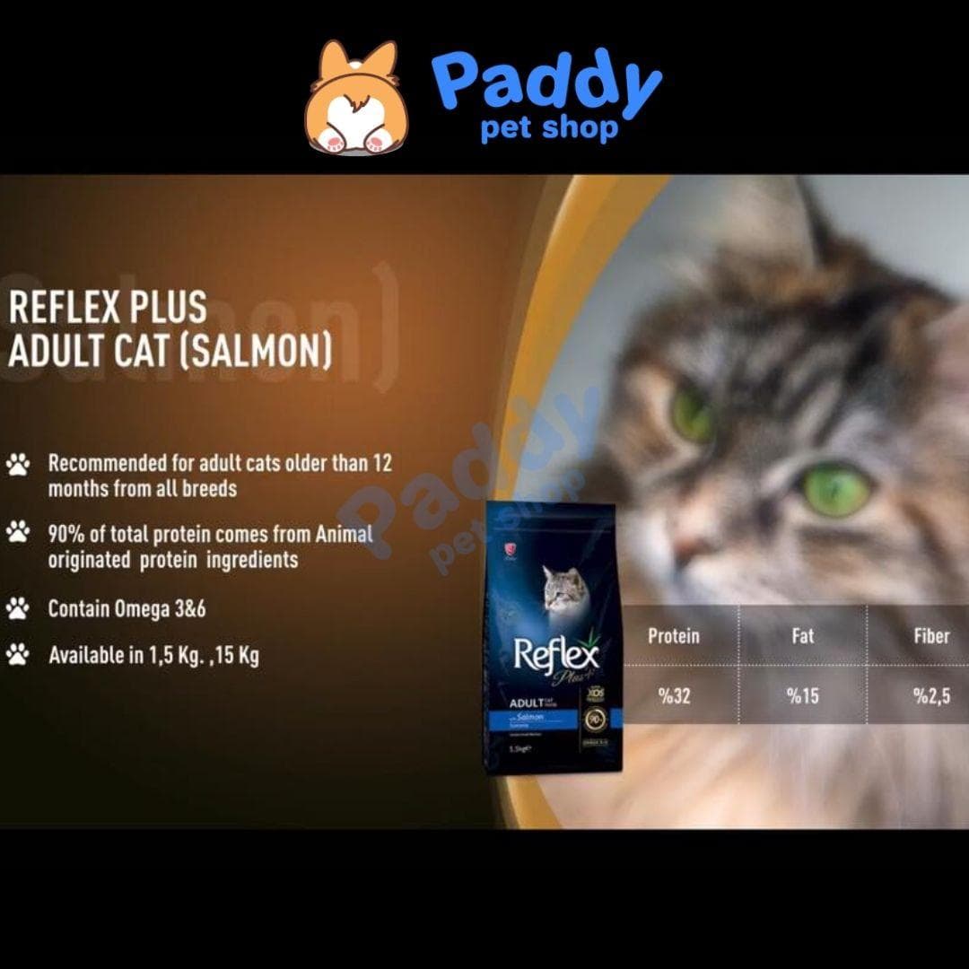Thức Ăn Mèo Reflex Plus Salmon Cá Hồi (Nhập khẩu Thổ Nhĩ Kỳ)